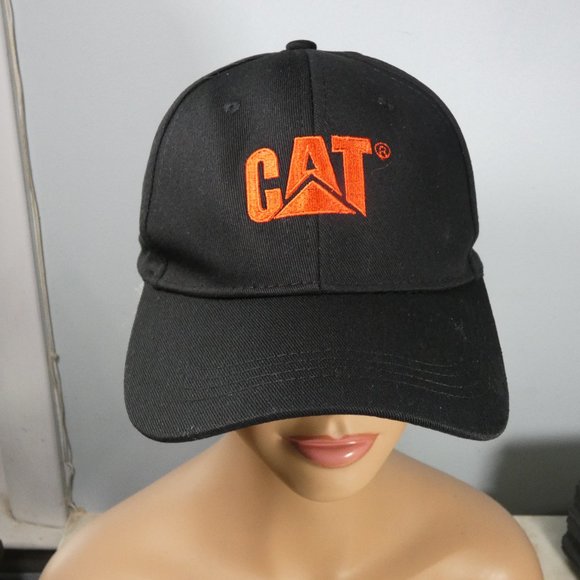 Caterpillar - CAT logo ball cap Black with red logo - Picture 4 of 6